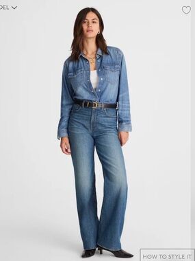 Madewell The Perfect Vintage Wide Leg Jean